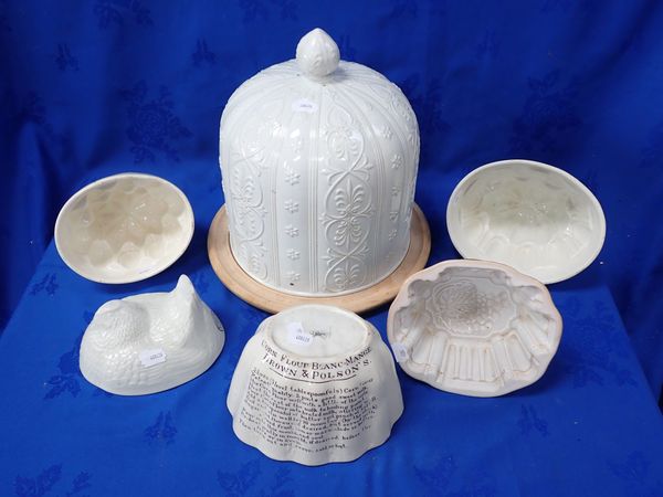 A COLLECTION OF JELLY MOULDS