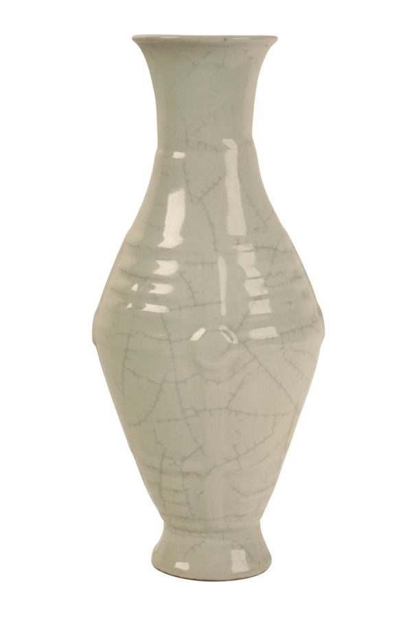 A CHINESE GUANYAO TYPE SLENDER VASE