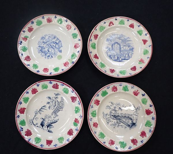 FOUR VICTORIAN NURSERY PLATES