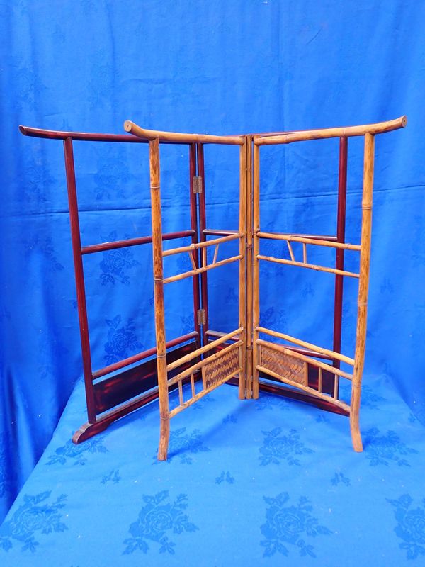 A BAMBOO FOLDING RACK OR SCREEN FRAME