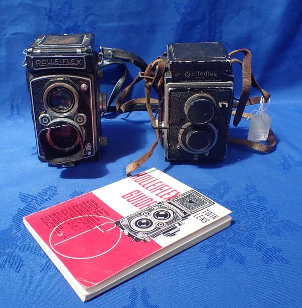 A SYNCHRO-COMPUR ROLLEIFLEX TWIN-LENS CAMERA