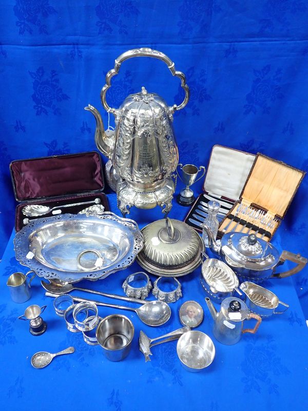 A COLLECTION OF SILVER PLATED WARE