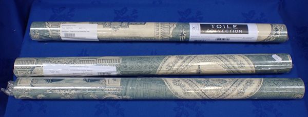 THREE UNOPENED ROLLS OF SANDERSON TOILE COLLECTION 'VUES D'ITALIE WALLPAPER