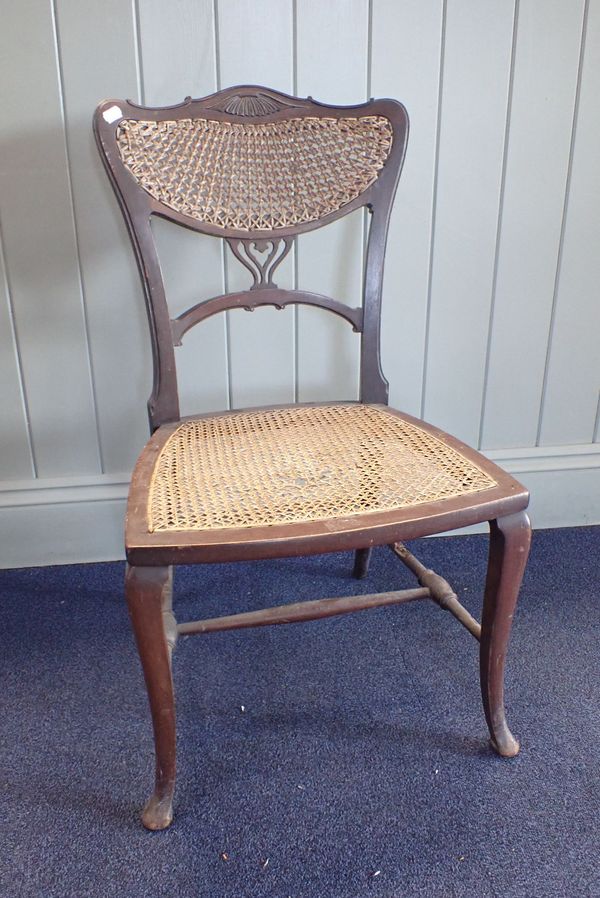 UNSOLD ADD TO 4070/20 AN EDWARDIAN MAHOGANY OCCASIONAL CHAIR