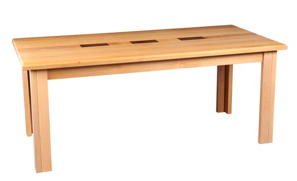 SKOVBY: A DANISH PALE OAK DINING TABLE