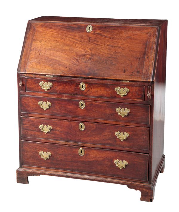 A GEORGE III MAHOGANY BUREAU