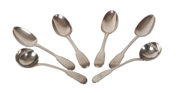 A PAIR OF SILVER SPOONS