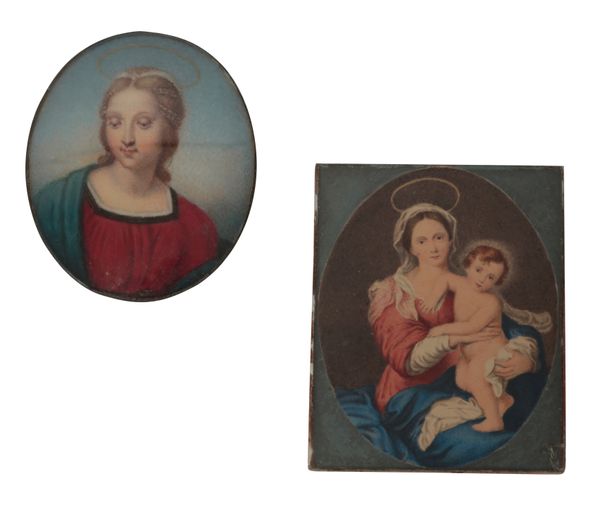 A MINIATURE PORTRAIT OF THE MADONNA DEL CARDELLINO