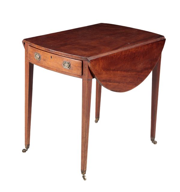 A GEORGE III MAHOGANY PEMBROKE TABLE