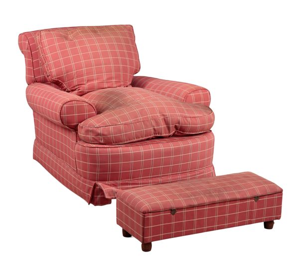 A HOWARD STYLE ARMCHAIR