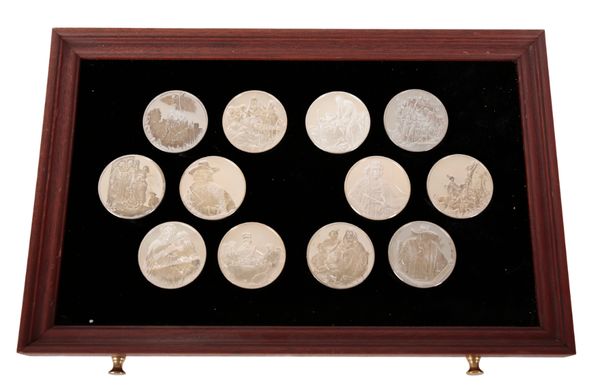 THE GENIUS OF REMBRANDT STERLING SILVER PROOF SET OF 50 MEDALS