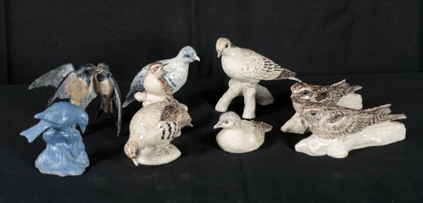 CICELY LUSHINGTON: A COLLECTION OF STONEWARE STUDIES OF BIRDS