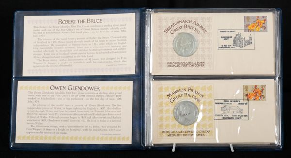 GREAT BRITONS MEDALLIC FIRST DAY COVERS