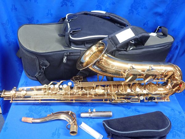 AN AMATI TENOR SAXOPHONE, CASED