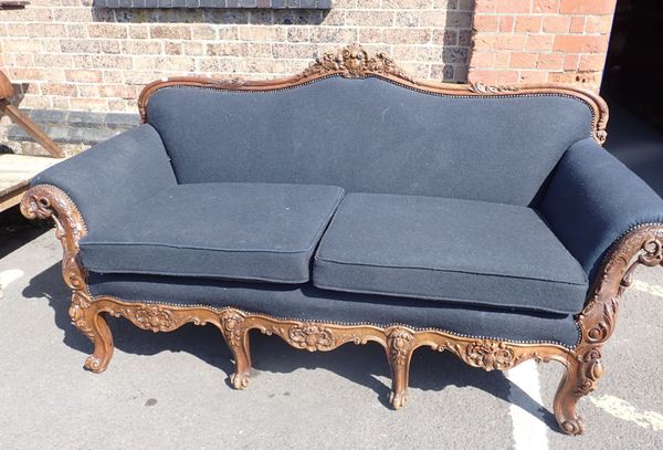 A  19TH CENTURY COLONIAL STYLE  SOFA