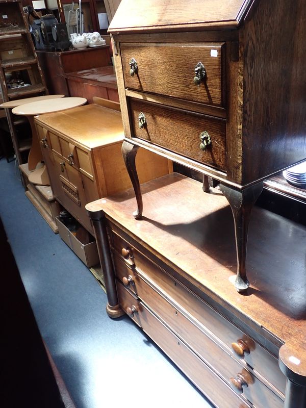 (add to line 43)A 19TH CENTURY MAHOGANY CHEST OF DRAWERS