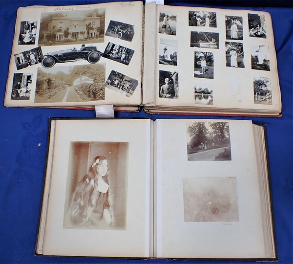 TWO ALBUMS OF EARLY 20TH CENTURY PHOTOGRAPHS