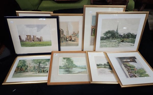 NINE COLOURED TATTON WINTER ENGRAVINGS