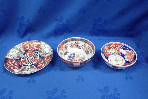 TWO IMARI BOWLS