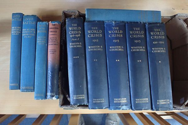 A COLLECTION OF WINSTON CHURCHILL BOOKS