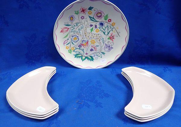 POOLE POTTERY: PERSIAN LAMB PLATE, 1950s