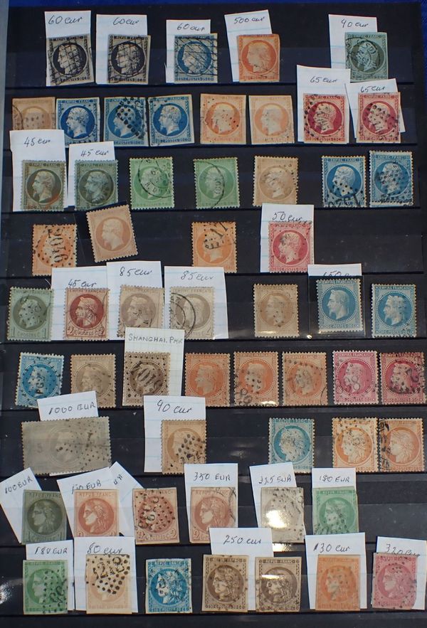 A COLLECTION OF FRENCH STAMPS