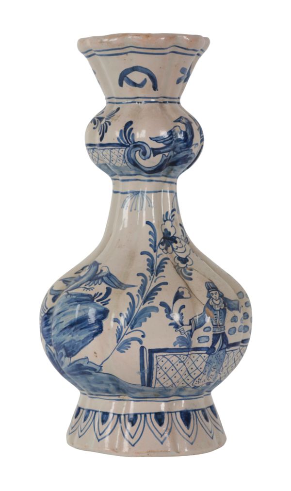 A FRENCH FAIENCE VASE