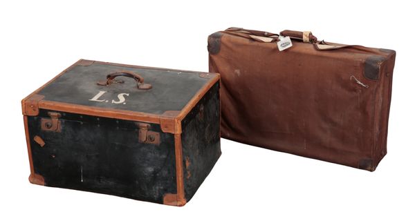 A LEATHER SUITCASE BY DREW & SONS, LONDON