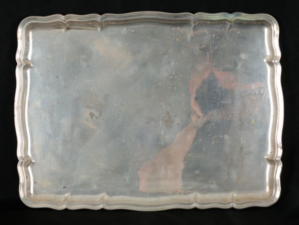 A CONTINENTAL SILVER TRAY