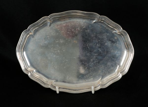 A SMALL GERMAN SILVER TRAY