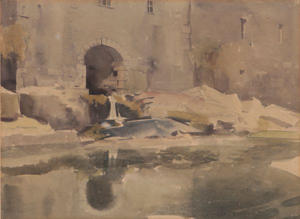 THOMAS STUART MILNER (1909-1969), 'YOREBRIDGE FLOUR MILLS, AYSGARTH'