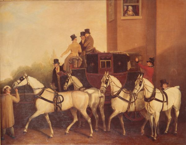 FIDELIS: A REPRODUCTION AFTER JOHN F. HERRING SNR (1795-1865), 'EDINBURGH-LONDON STAGECOACH'