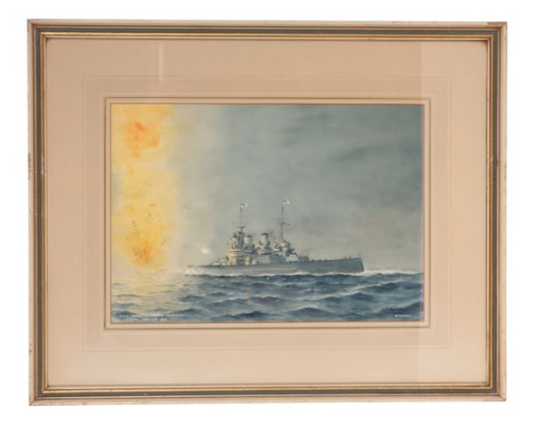 ERIC ERSKINE CAMPBELL TUFNELL (1888-1978). 'HMS HOOD & PRINCE OF WALES'