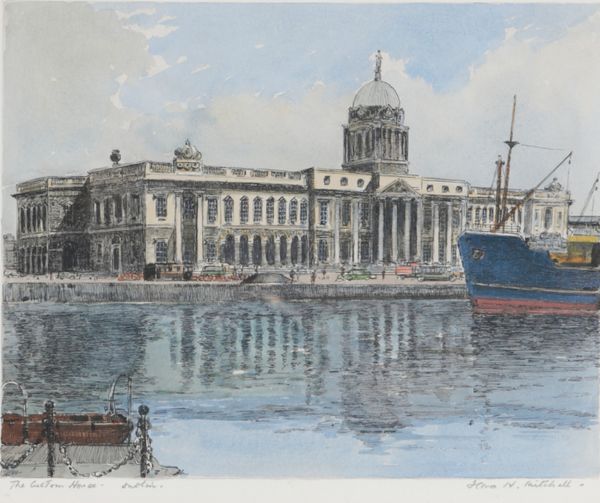 *FLORA H. MITCHELL (1890-1973), 'The Custom House, Dublin'