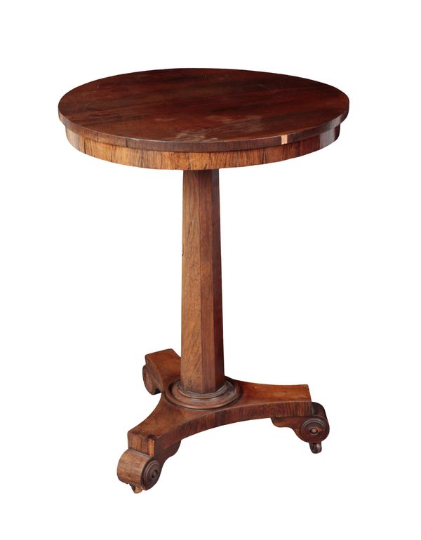 A WILLIAM IV ROSEWOOD OCCASIONAL TABLE
