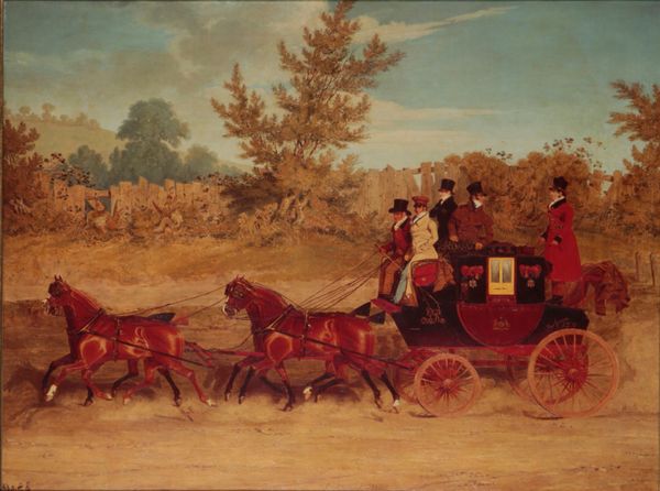 FIDELIS: A REPRODUCTION AFTER  JAMES POLLARD (1792-1867), 'THE EXETER ROYAL MAIL ON A COUNTRY ROAD'