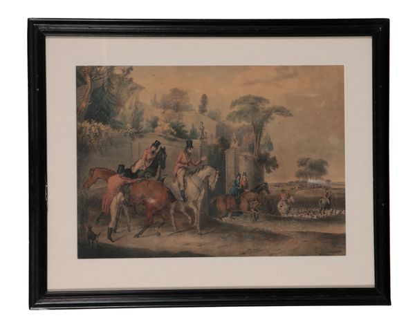 AFTER HENRY THOMAS ALKEN (1785-1851) A GROUP OF FOUR HUNTING SCENES