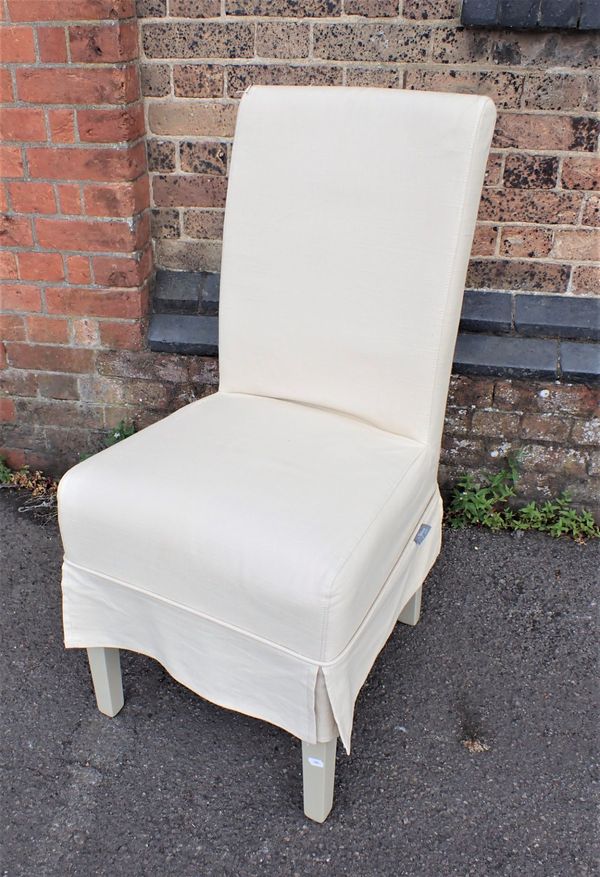 A NEPTUNE UPHOLSTERED CHAIR