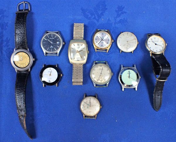 QUANTITY OF VARIOUS GENTLEMAN'S WRIST WATCHES