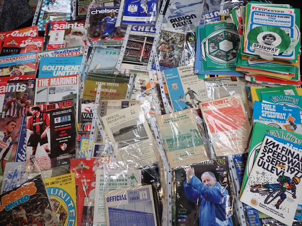 A QUANTITY OF FOOTBALL AND SPEEDWAY PROGRAMMES