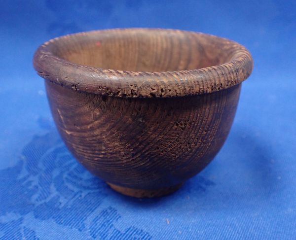 WOODEN FEEDING BOWL FROM NEWGATE PRISON