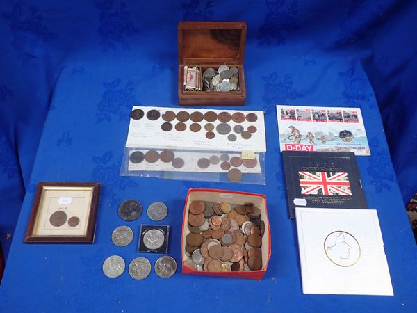 A COLLECTION OF COINS, MOSTLY BRITISH