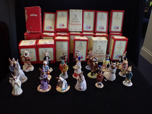 A COLLECTION OF ROYAL DOULTON BUNNYKINS FIGURINES