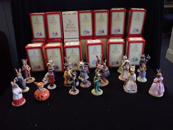 A COLLECTION OF ROYAL DOULTON BUNNYKINS FIGURINES