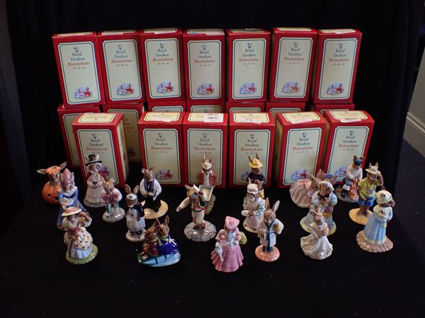 A COLLECTION OF ROYAL DOULTON BUNNYKINS FIGURINES