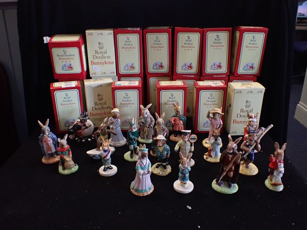 A COLLECTION OF ROYAL DOULTON BUNNYKINS FIGURINES