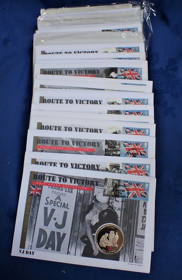 A 'ROUTE TO VICTORY' COIN COVER COLLECTION