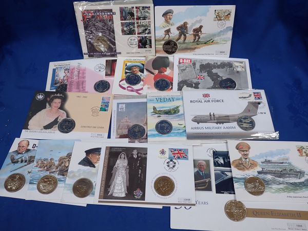 THE QUEEN'S GOLDEN JUBILEE 1952-2002 COIN FIRST DAY COVER