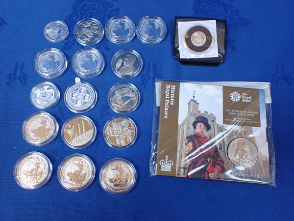 EIGHT ELIZABETH II 2019 BRITANNIA SILVER COINS