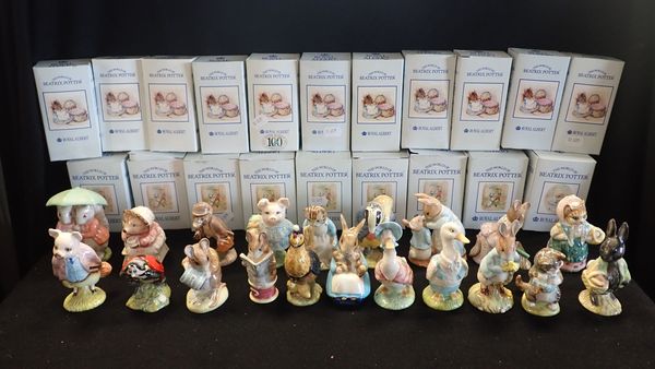 A COLLECTION OF ROYAL ALBERT BEATRIX POTTER FIGURINES